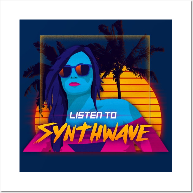 Listen to Synthwave Wall Art by patrickkingart